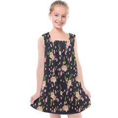 Background-roses Kids  Cross Back Dress by nateshop