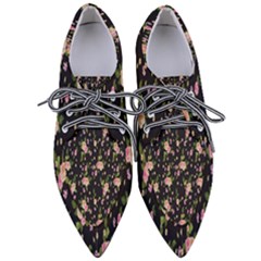 Background-roses Pointed Oxford Shoes by nateshop