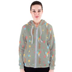 Bear 1 Women s Zipper Hoodie by nateshop