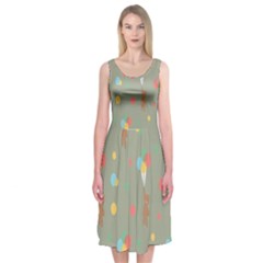 Bear 1 Midi Sleeveless Dress by nateshop