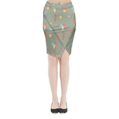 Bear 1 Midi Wrap Pencil Skirt by nateshop