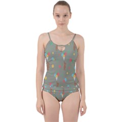 Bear 1 Cut Out Top Tankini Set by nateshop