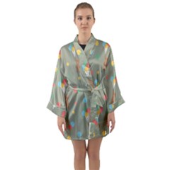 Bear 1 Long Sleeve Satin Kimono by nateshop