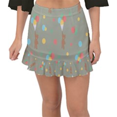 Bear 1 Fishtail Mini Chiffon Skirt by nateshop