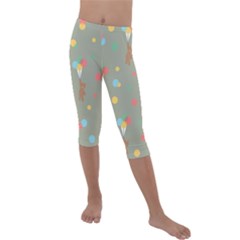 Bear 1 Kids  Lightweight Velour Capri Leggings  by nateshop