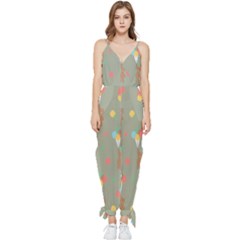 Bear 1 Sleeveless Tie Ankle Chiffon Jumpsuit by nateshop