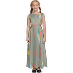 Bear 1 Kids  Satin Sleeveless Maxi Dress by nateshop