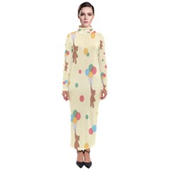 Bear 2 Turtleneck Maxi Dress by nateshop