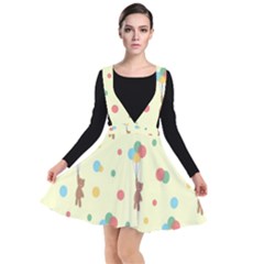 Bear 2 Plunge Pinafore Dress by nateshop