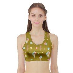 Bear 3 Sports Bra With Border by nateshop