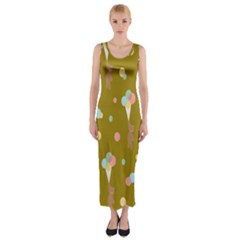 Bear 3 Fitted Maxi Dress by nateshop