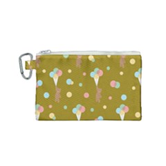 Bear 3 Canvas Cosmetic Bag (small) by nateshop