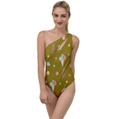 Bear 3 To One Side Swimsuit by nateshop