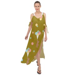 Bear 3 Maxi Chiffon Cover Up Dress by nateshop