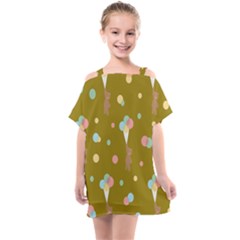 Bear 3 Kids  One Piece Chiffon Dress by nateshop