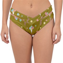 Bear 3 Double Strap Halter Bikini Bottom by nateshop