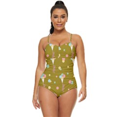 Bear 3 Retro Full Coverage Swimsuit by nateshop