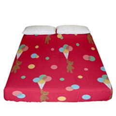 Bear 4 Fitted Sheet (california King Size) by nateshop