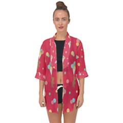 Bear 4 Open Front Chiffon Kimono by nateshop