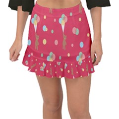 Bear 4 Fishtail Mini Chiffon Skirt by nateshop