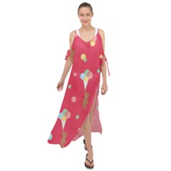 Bear 4 Maxi Chiffon Cover Up Dress by nateshop