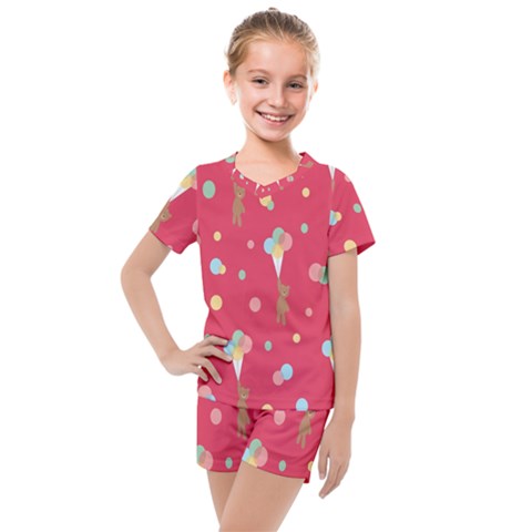 Bear 4 Kids  Mesh Tee And Shorts Set by nateshop