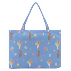 Bear 5 Zipper Medium Tote Bag by nateshop