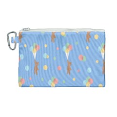 Bear 5 Canvas Cosmetic Bag (large) by nateshop