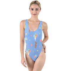 Bear 5 High Leg Strappy Swimsuit by nateshop