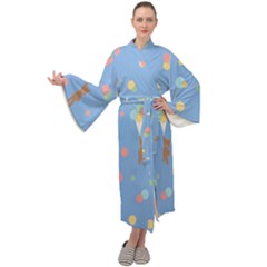 Bear 5 Maxi Velour Kimono by nateshop