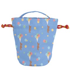 Bear 5 Drawstring Bucket Bag by nateshop