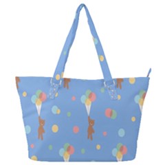 Bear 5 Full Print Shoulder Bag by nateshop