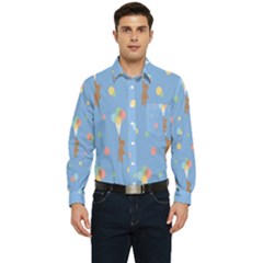 Bear 5 Men s Long Sleeve Pocket Shirt  by nateshop