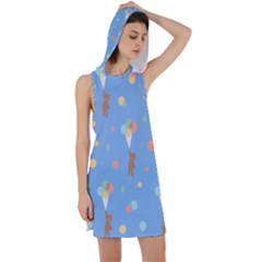 Bear 5 Racer Back Hoodie Dress by nateshop