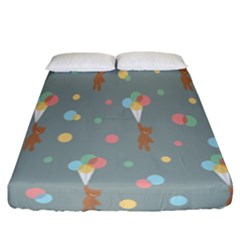 Bear 7 Fitted Sheet (california King Size) by nateshop