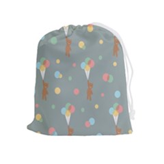 Bear 7 Drawstring Pouch (xl) by nateshop