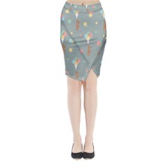 Bear 7 Midi Wrap Pencil Skirt by nateshop