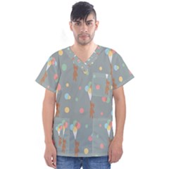 Bear 7 Men s V-neck Scrub Top