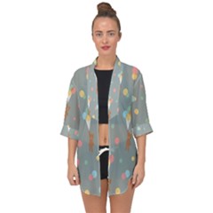 Bear 7 Open Front Chiffon Kimono by nateshop