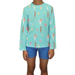 Bear 6 Kids  Long Sleeve Swimwear by nateshop