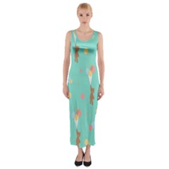 Bear 6 Fitted Maxi Dress by nateshop