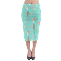 Bear 6 Midi Pencil Skirt by nateshop