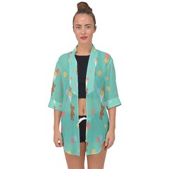 Bear 6 Open Front Chiffon Kimono by nateshop