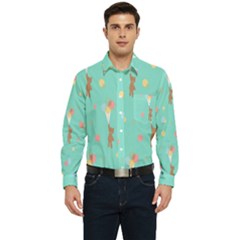 Bear 6 Men s Long Sleeve Pocket Shirt  by nateshop