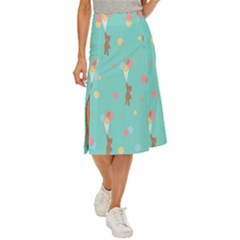 Bear 6 Midi Panel Skirt by nateshop