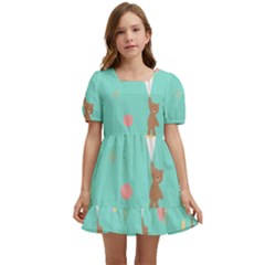 Bear 6 Kids  Short Sleeve Dolly Dress by nateshop