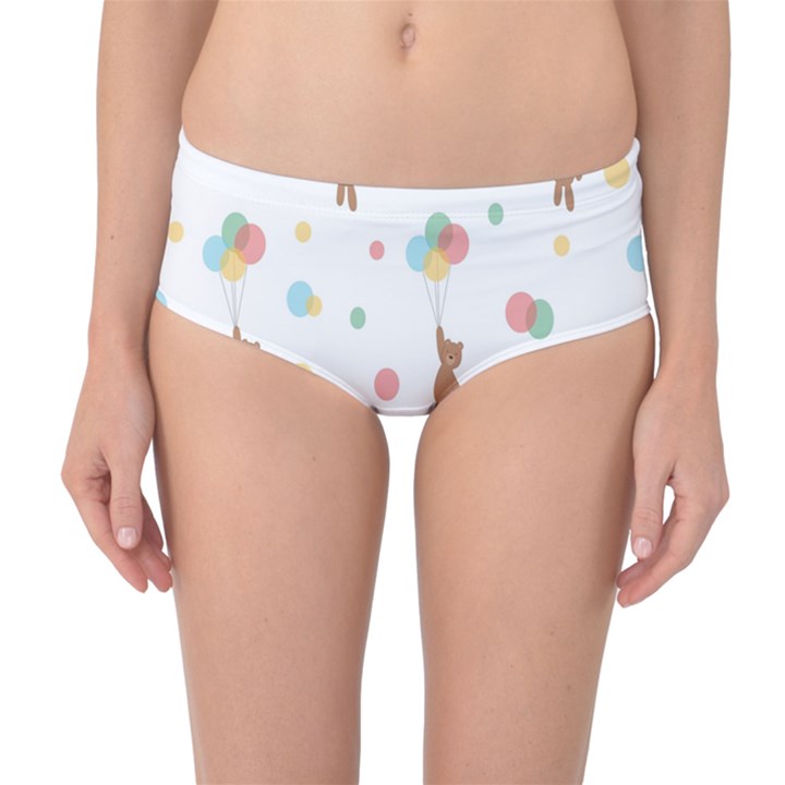 Bear Mid-Waist Bikini Bottoms