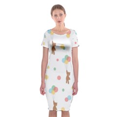 Bear Classic Short Sleeve Midi Dress by nateshop