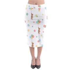 Bear Midi Pencil Skirt by nateshop