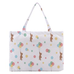 Bear Zipper Medium Tote Bag by nateshop